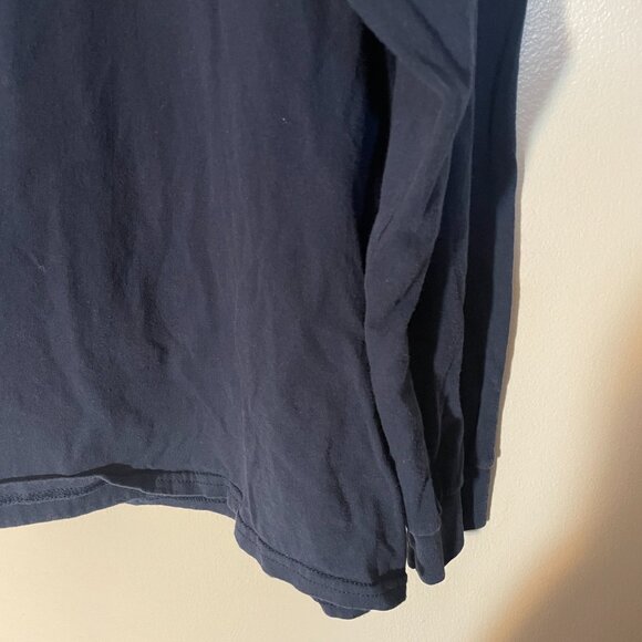 L Custom Ink Blue Long Sleeve Men's T-shirt - Picture 4 of 6